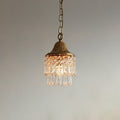 Contemporary Luxury Teardrop Crystal Iron 1-light Pendant Light for Living Room BulbSquare