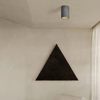 Traditional Japanese Column Iron Resin LED Flush Mount Ceiling Light For Living Room Lumendat