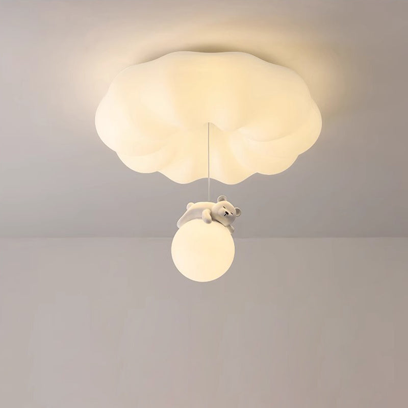 Lumendat Contemporary Creative Cloud Iron Plastic LED Kids Flush Mount Ceiling Light For Living Room Lumendat