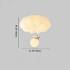 Lumendat Contemporary Creative Cloud Iron Plastic LED Kids Flush Mount Ceiling Light For Living Room Lumendat