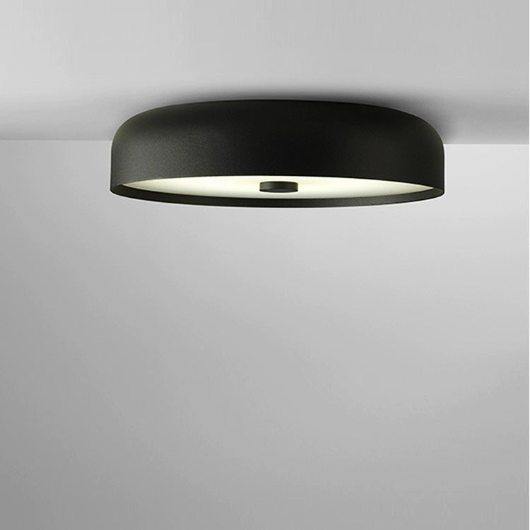 Contemporary Scandinavian Pie Shape Iron Acrylic LED Flush Mount Ceiling Light For Bedroom Lumendat