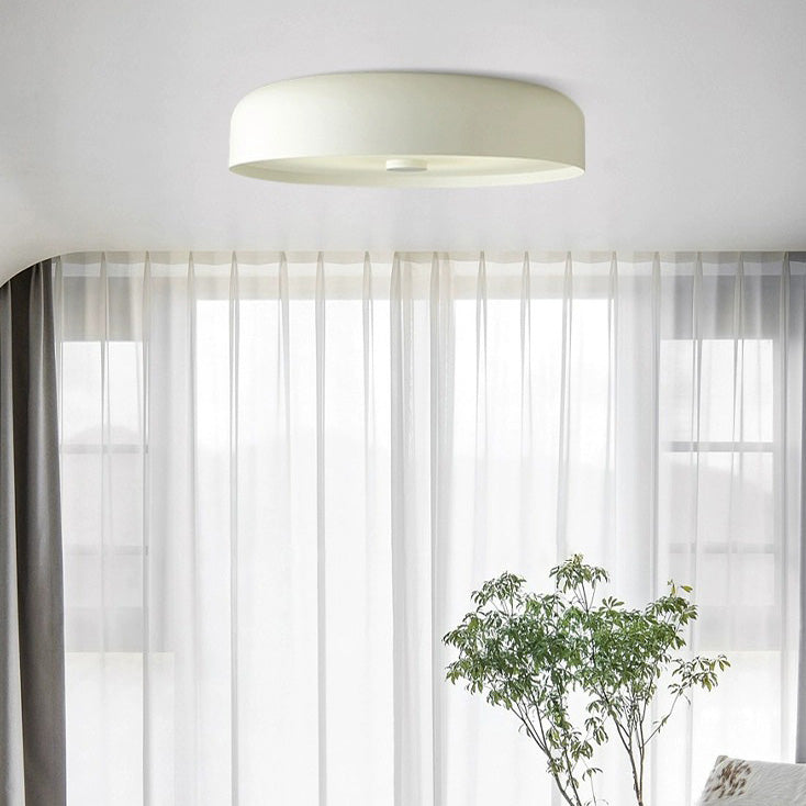 Contemporary Scandinavian Pie Shape Iron Acrylic LED Flush Mount Ceiling Light For Bedroom Lumendat