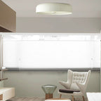 Contemporary Scandinavian Pie Shape Iron Acrylic LED Flush Mount Ceiling Light For Bedroom Lumendat