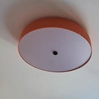 Contemporary Scandinavian Pie Shape Iron Acrylic LED Flush Mount Ceiling Light For Bedroom Lumendat
