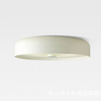 Contemporary Scandinavian Pie Shape Iron Acrylic LED Flush Mount Ceiling Light For Bedroom Lumendat