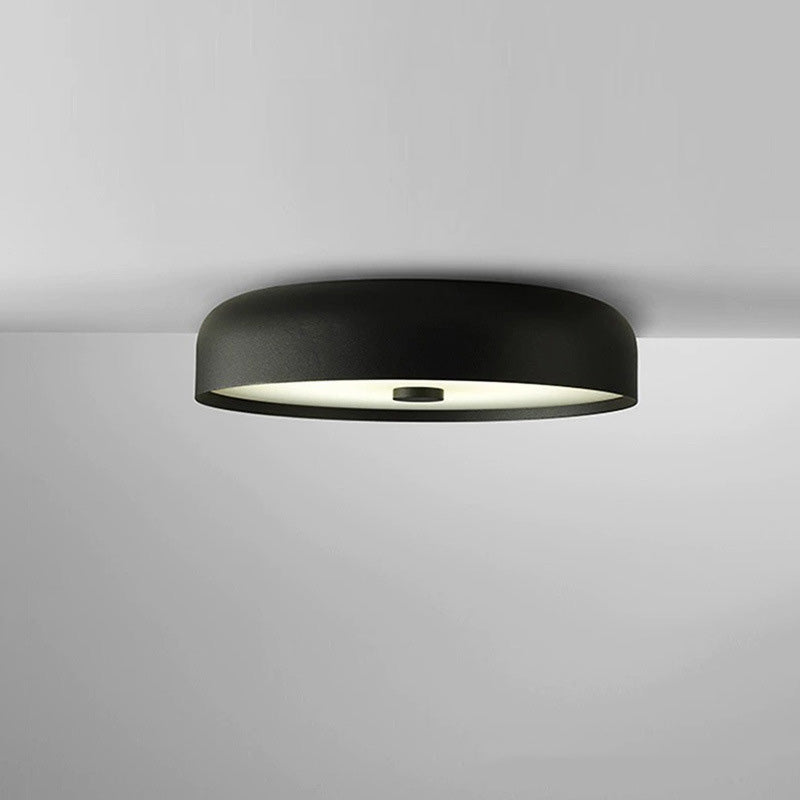 Contemporary Scandinavian Pie Shape Iron Acrylic LED Flush Mount Ceiling Light For Bedroom Lumendat