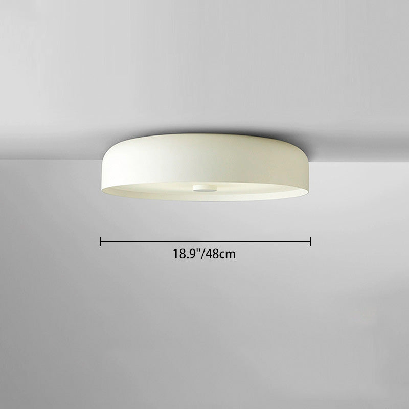 Contemporary Scandinavian Pie Shape Iron Acrylic LED Flush Mount Ceiling Light For Bedroom Lumendat