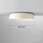 Contemporary Scandinavian Pie Shape Iron Acrylic LED Flush Mount Ceiling Light For Bedroom Lumendat