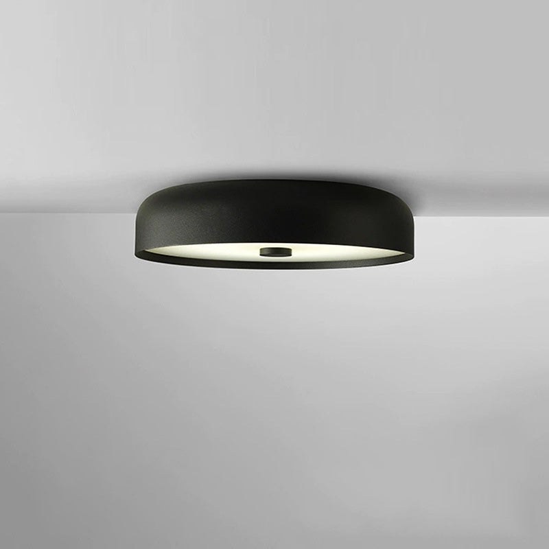 Contemporary Scandinavian Pie Shape Iron Acrylic LED Flush Mount Ceiling Light For Bedroom Lumendat