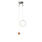 Contemporary Creative Spherical Iron Aluminum PE 2-Light Pendant Light For Bedroom