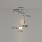 Contemporary Creative Spherical Iron Aluminum PE 2-Light Pendant Light For Bedroom