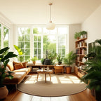 Traditional Japanese Cylindrical Lantern-shaped Wooden Woven Glass 1-light Pendant Light for Living Room