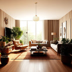 Traditional Japanese Cylindrical Lantern-shaped Wooden Woven Glass 1-light Pendant Light for Living Room