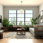 Traditional Japanese Cylindrical Lantern-shaped Wooden Woven Glass 1-light Pendant Light for Living Room