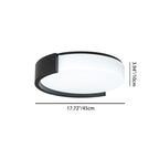 Modern Minimalist Cylindrical Iron Acrylic LED Flush Mount Ceiling Light For Bedroom