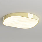 Modern Minimalist Cylindrical Rectangular Iron Acrylic LED Flush Mount Ceiling Light For Bedroom