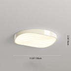 Modern Minimalist Cylindrical Rectangular Iron Acrylic LED Flush Mount Ceiling Light For Bedroom
