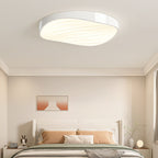 Modern Minimalist Cylindrical Rectangular Iron Acrylic LED Flush Mount Ceiling Light For Bedroom