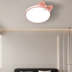 Lumendat Modern Minimalist Spherical Round Bow Tie Kid Iron Acrylic LED Flush Mount Ceiling Light For Bedroom Lumendat
