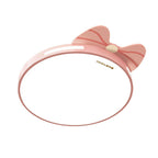 Lumendat Modern Minimalist Spherical Round Bow Tie Kid Iron Acrylic LED Flush Mount Ceiling Light For Bedroom Lumendat
