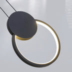 Modern Minimalist Spherical Circular Oval Rhombus Aluminum Iron LED Pendant Light For Bedroom