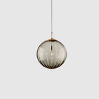 Modern Minimalist Spherical Round Iron Glass 1-light Pendant Light for Dining Room Lumendat