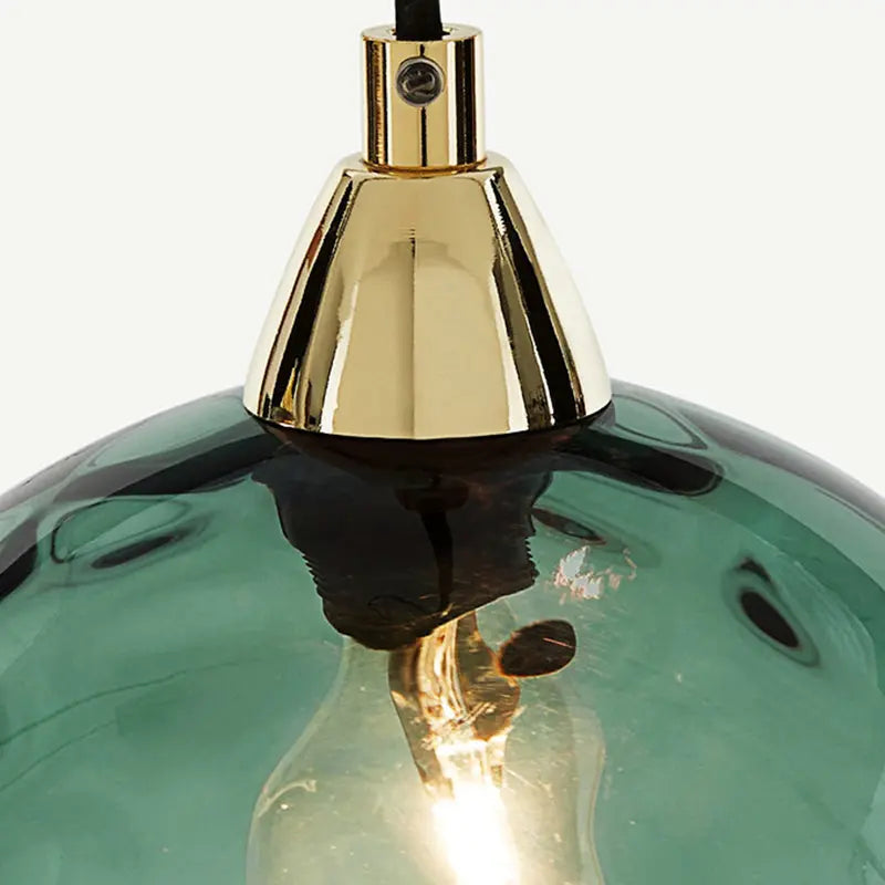 Modern Minimalist Spherical Round Iron Glass 1-light Pendant Light for Dining Room Lumendat