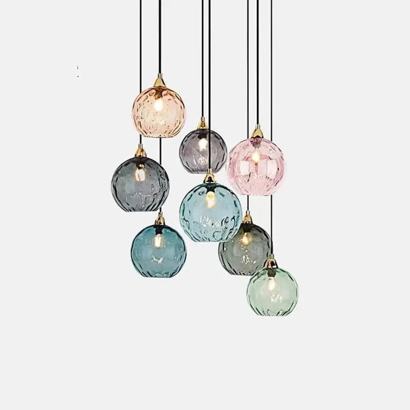 Modern Minimalist Spherical Round Iron Glass 1-light Pendant Light for Dining Room Lumendat