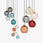 Modern Minimalist Spherical Round Iron Glass 1-light Pendant Light for Dining Room Lumendat