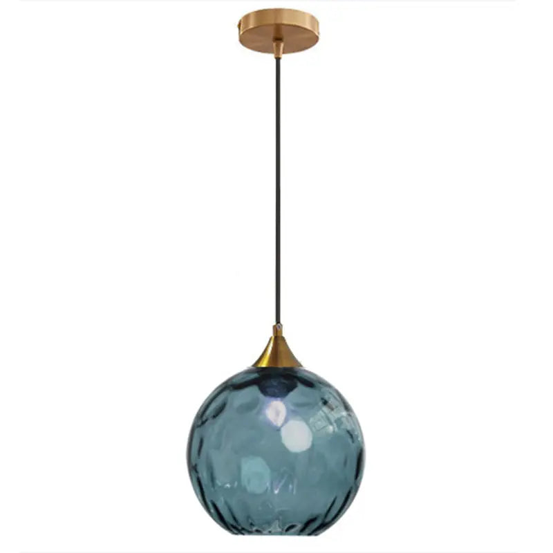 Modern Minimalist Spherical Round Iron Glass 1-light Pendant Light for Dining Room Lumendat