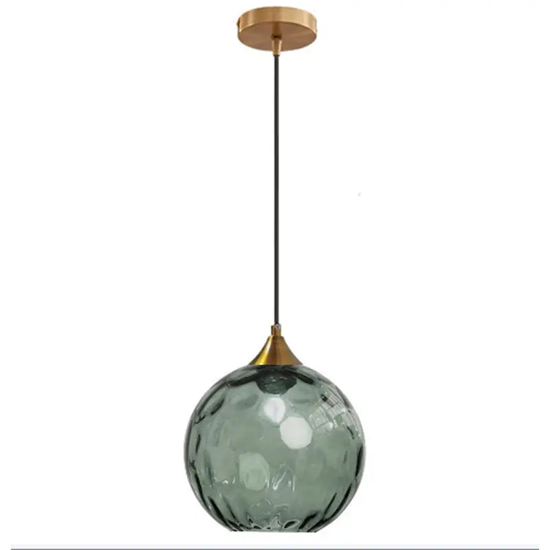 Modern Minimalist Spherical Round Iron Glass 1-light Pendant Light for Dining Room Lumendat