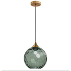 Modern Minimalist Spherical Round Iron Glass 1-light Pendant Light for Dining Room Lumendat
