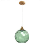 Modern Minimalist Spherical Round Iron Glass 1-light Pendant Light for Dining Room Lumendat