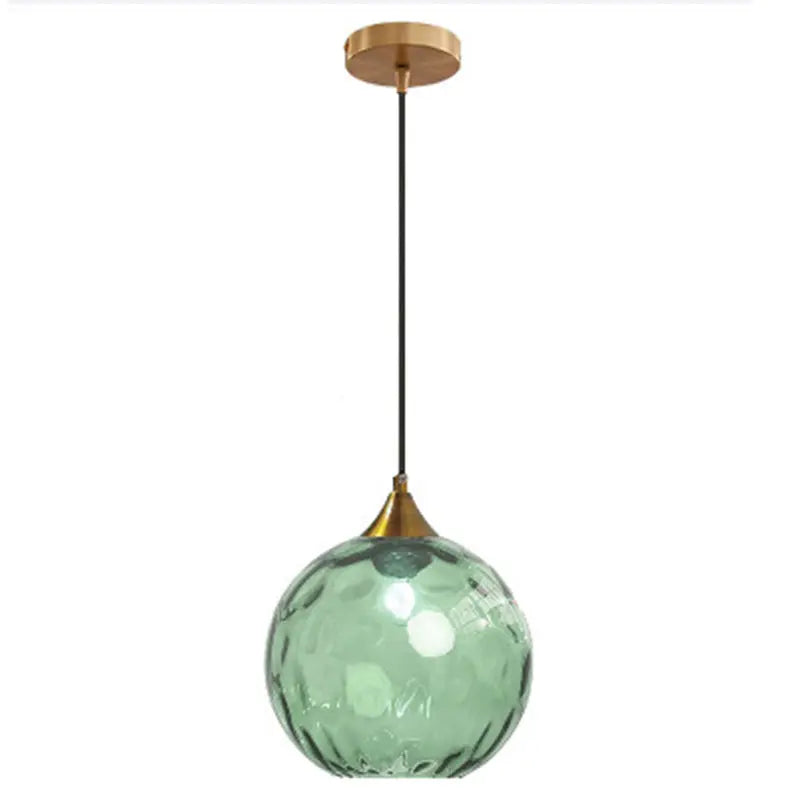 Modern Minimalist Spherical Round Iron Glass 1-light Pendant Light for Dining Room Lumendat
