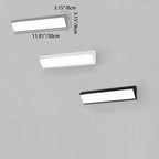 Modern Minimalist Waterproof Outdoor Square Aluminum Acrylic LED Wall Scone Lamp For Outdoor Patio