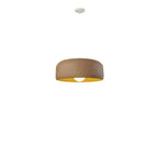 Modern Minimalist Cylindrical Round Resin Glass 1-Light Pendant Light For Dining Room