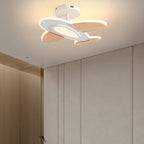 Lumendat Contemporary Creative Kid Aircraft-Shaped Round Iron Aluminum Acrylic Wooden LED Semi-Flush Mount Ceiling Light For Bedroom Lumendat
