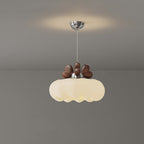 Contemporary Creative Pumpkin Heart-Shaped Iron Acrylic LED Pendent Light For Bedroom