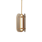 Modern Minimalist Cylindrical Modular Oval Glass Acrylic LED Pendant Light For Bedroom