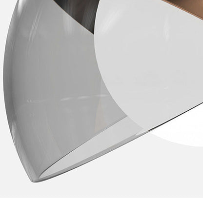 Modern Minimalist Spherical Circular Iron Glass 1-Light Pendant Light For Bedroom