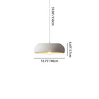 Modern Minimalist Round Cylindrical Plastic Foam 1-Light Pendant Light For Living Room