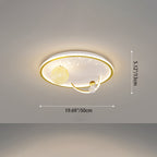 Lumendat Contemporary Creative Kid Spherical Round Iron Glass Acrylic LED Flush Mount Ceiling Light For Bedroom Lumendat