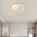 Lumendat Contemporary Creative Kid Spherical Round Iron Glass Acrylic LED Flush Mount Ceiling Light For Bedroom Lumendat