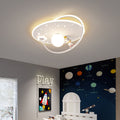 Lumendat Contemporary Creative Kid Spherical Round Iron Glass Acrylic LED Flush Mount Ceiling Light For Bedroom Lumendat