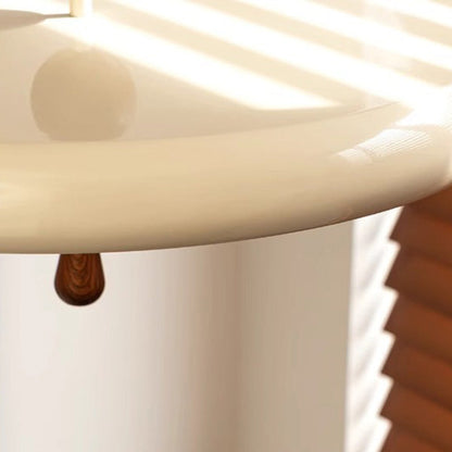 Modern Minimalist Round Cylindrical Spherical Teardrop Iron Acrylic LED Semi-flush Mount Ceiling Light for Bedroom