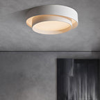 Contemporary Nordic Concentric Circle Iron Acrylic LED Flush Mount Ceiling Light for Bedroom