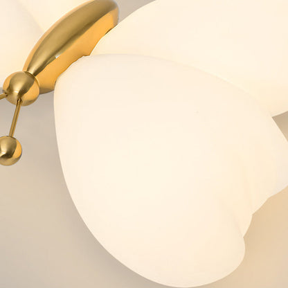 Contemporary Creative Butterfly Iron Plastic LED Flush Mount Ceiling Light for Bedroom