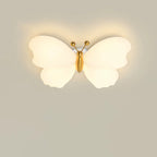 Contemporary Creative Butterfly Iron Plastic LED Flush Mount Ceiling Light for Bedroom