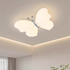 Contemporary Creative Butterfly Iron Plastic LED Flush Mount Ceiling Light for Bedroom
