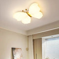 Contemporary Creative Butterfly Iron Plastic LED Flush Mount Ceiling Light for Bedroom